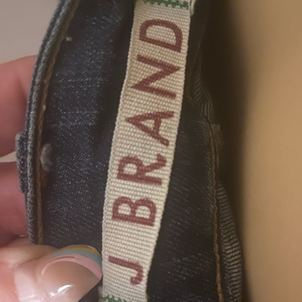 J Brand low rise jeans dark blue bootcut size 27 - Picture 4 of 4